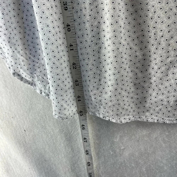 James Perse Dress Women's Sz 1 White Paisley Sleeveless Drawstring Midi Sundress - Picture 4 of 11